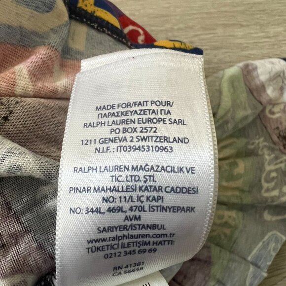 RALPH LAUREN POLO Girls Dress size 6 Varsity Pennant Spirit Flag Football Skull - Picture 12 of 12